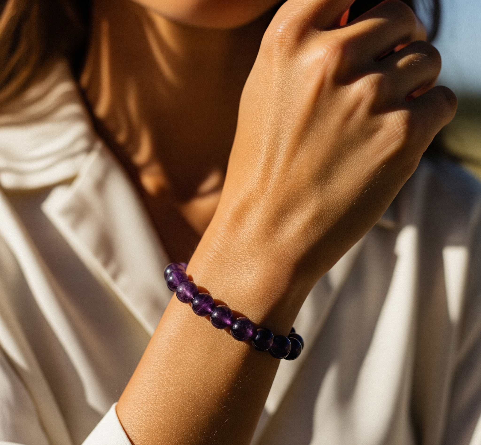 AMETHYST BRACELET (SAUMIRAKSHA)