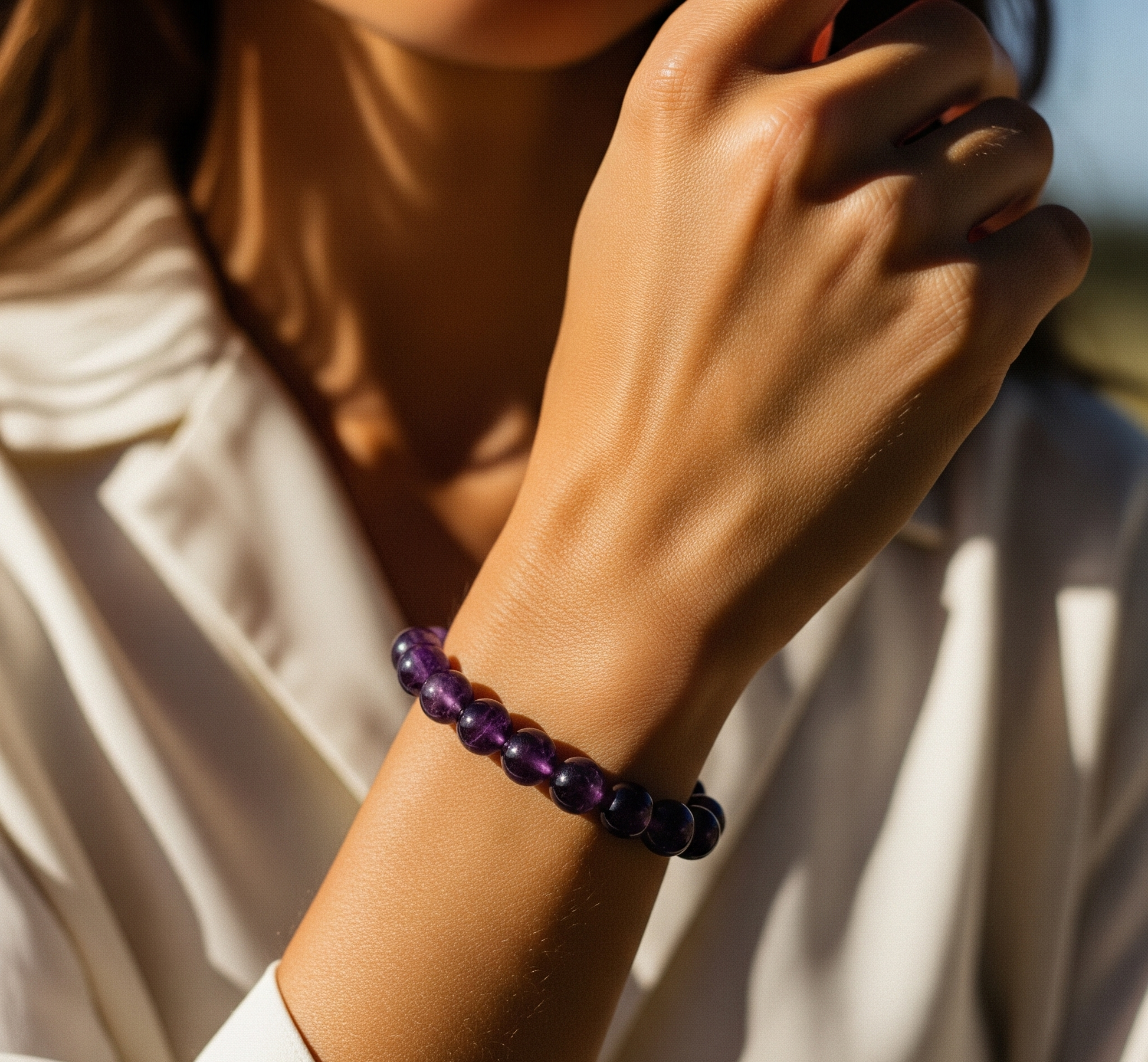 AMETHYST BRACELET (SAUMIRAKSHA)